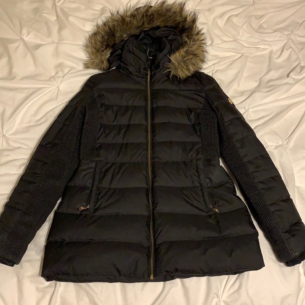 Women’s Black Michael Kor’s Bomber Winter Jacket